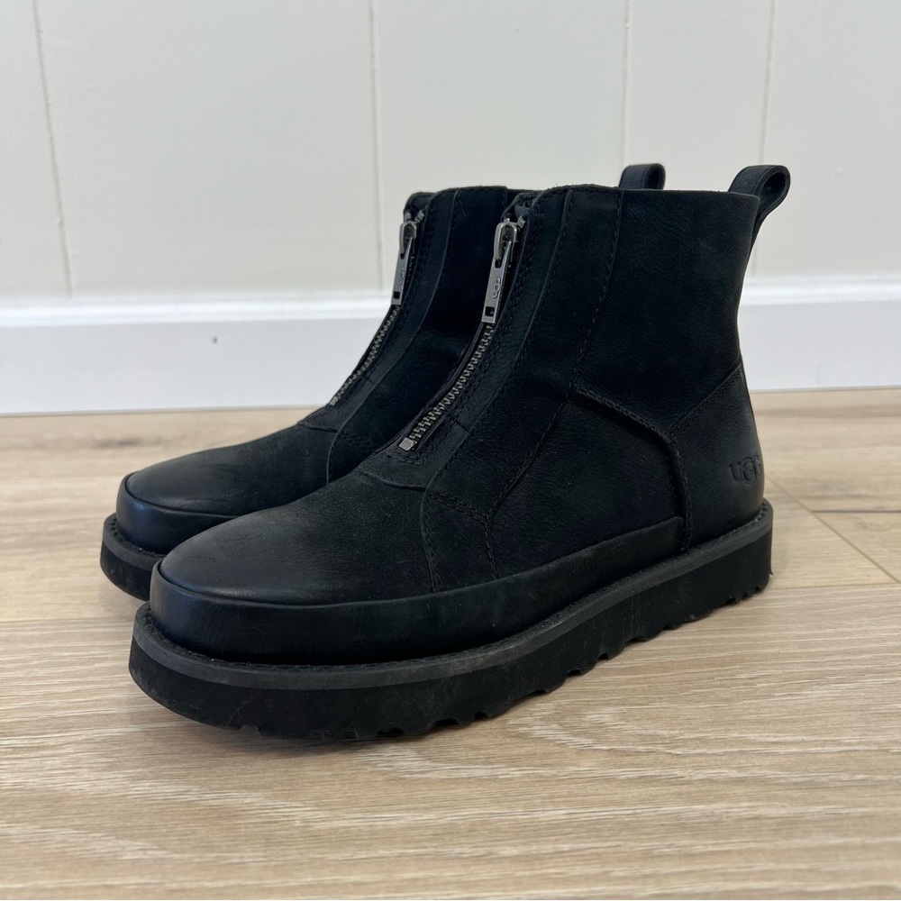 Ugg Black Deconstructed Front Zip Boot - image 1